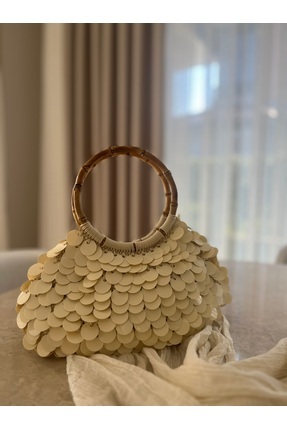 BAGS Pullu ahşap saplı çanta