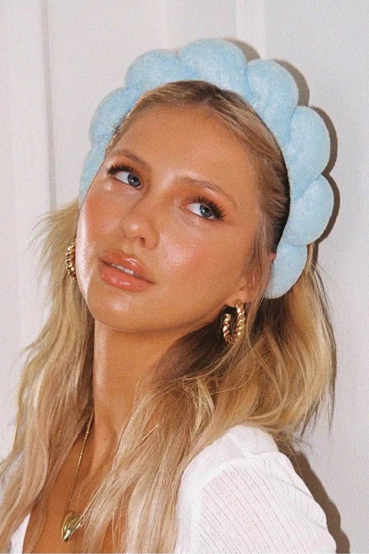 Vitastyle MAVİ RENK SPA SAÇ BANDI HAVLU TAÇ