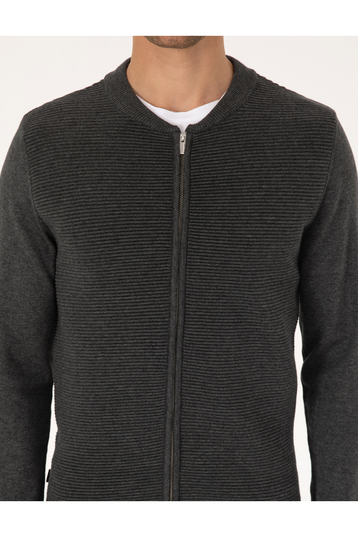 ژاکت کشی مردانه راسته آستین بلند | پیر کاردین Pierre Cardin 50317333 - تصویر 6