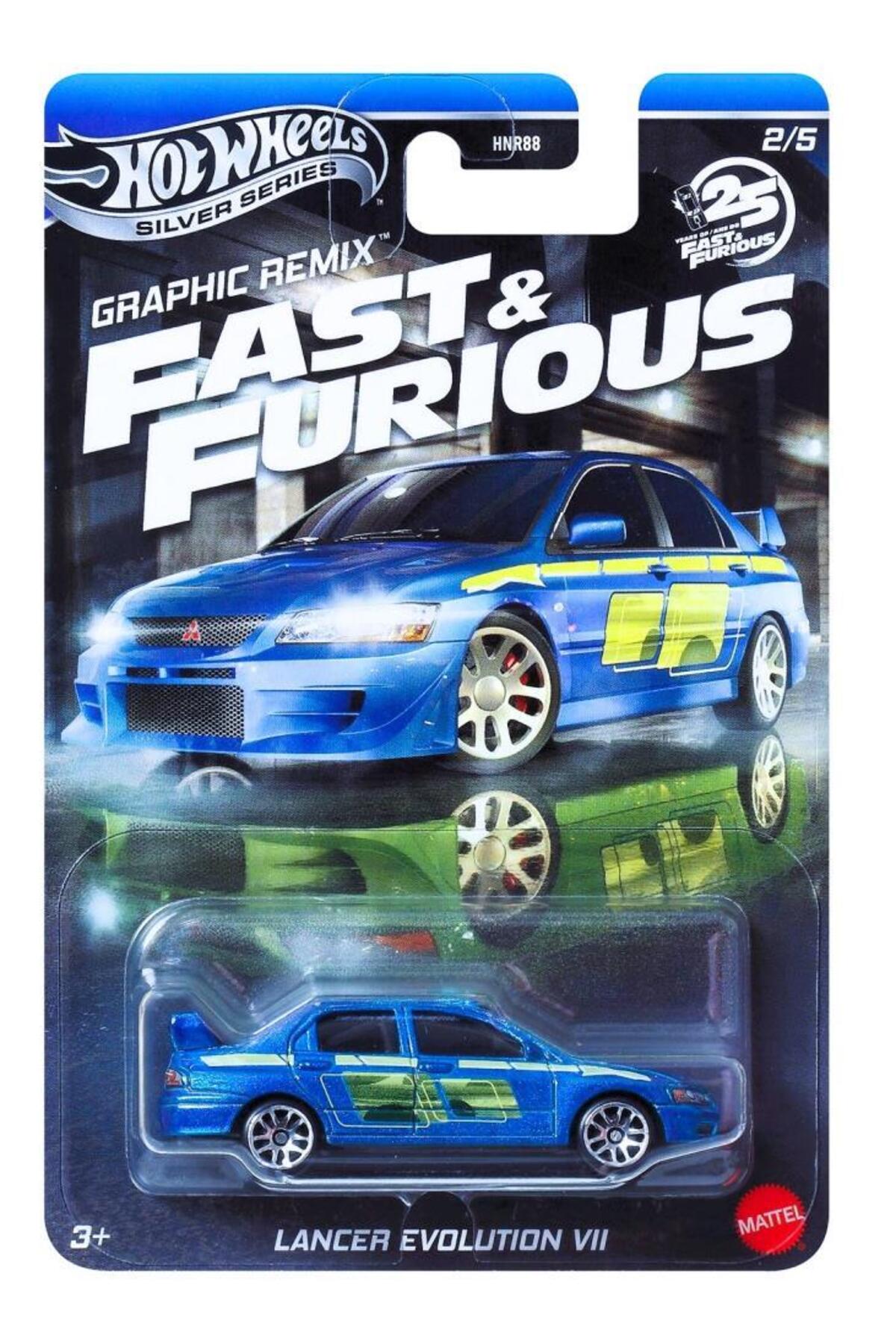 Lancer Evolution VII プルバックカー 6台セット HOT WHEELS Fast & Furious LANCER EVOLUTION VII JBY47-HNR88