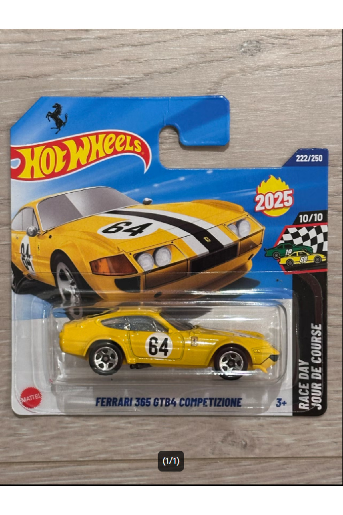 HOT WHEELS Ferrari 365 GTB4 Competizione JBC19 (Race Day) Araba