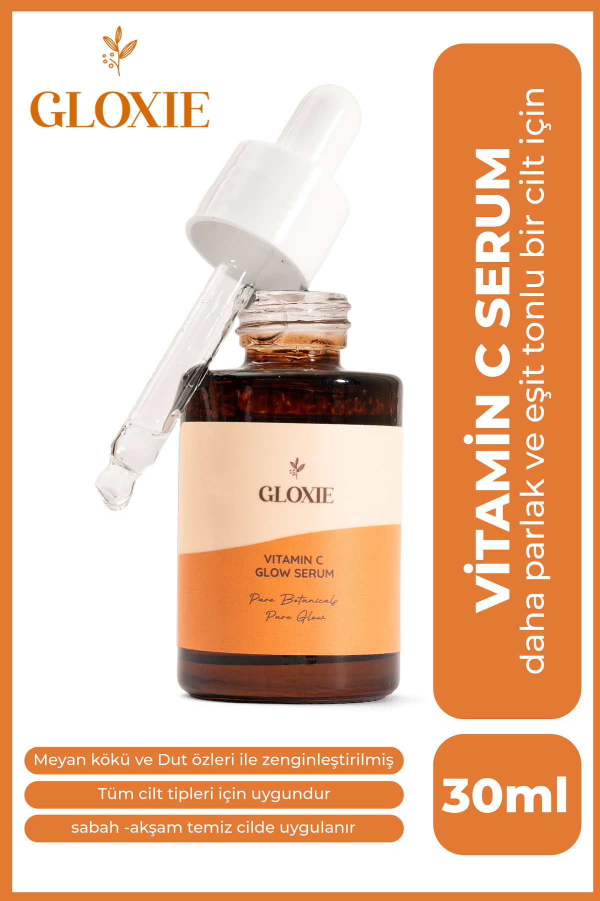Gloxie C Vitamini Aydınlatıcı & Leke Karşıtı Serum 30 ml — RD2