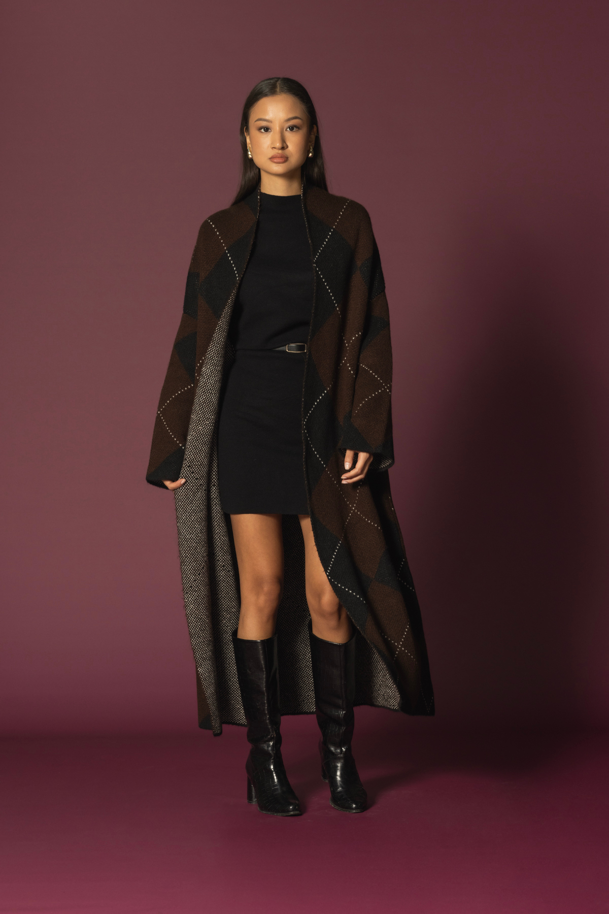 Nisan  BAKLAVA DESENLİ TRİKO HIRKA