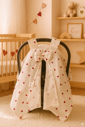 BeygeBaby %100 Pamuk Müslin Kumaştan Tek Katlı Müslin Puset Örtüsü