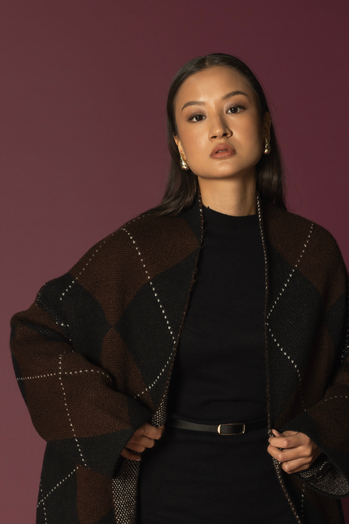 Nisan  BAKLAVA DESENLİ TRİKO HIRKA - Görsel 4