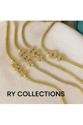 rycollections 316L Çelik B Baş Harflerinde Saklı Zarafet Zara Model zirkon Ta...