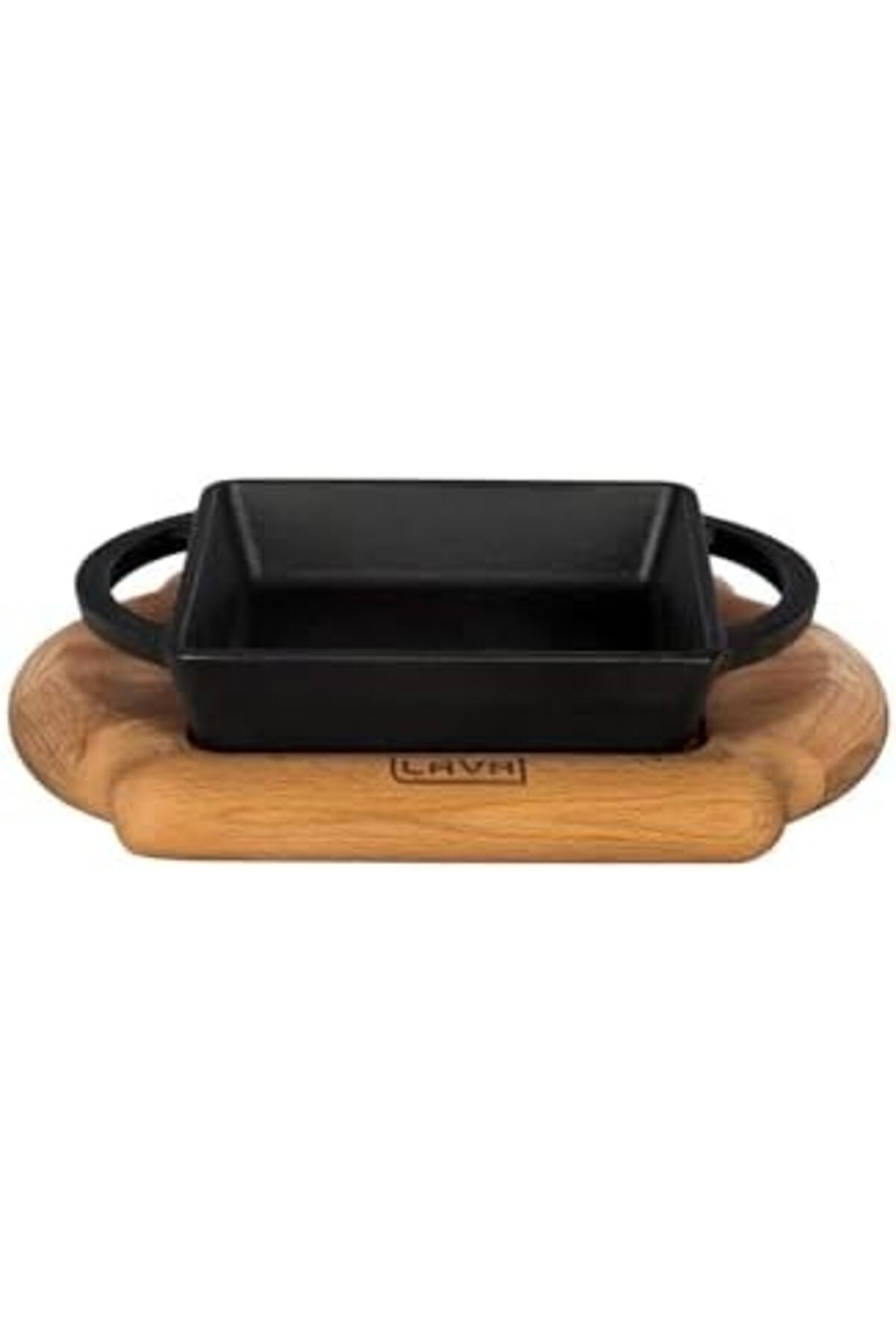 BRF BFSX Lava, Pişirme Kabı, LV ECO P TV 1212 K4, Kare Teller ve Ahşap Altlık, Ölçüler 12 x 12 cm, Dökme