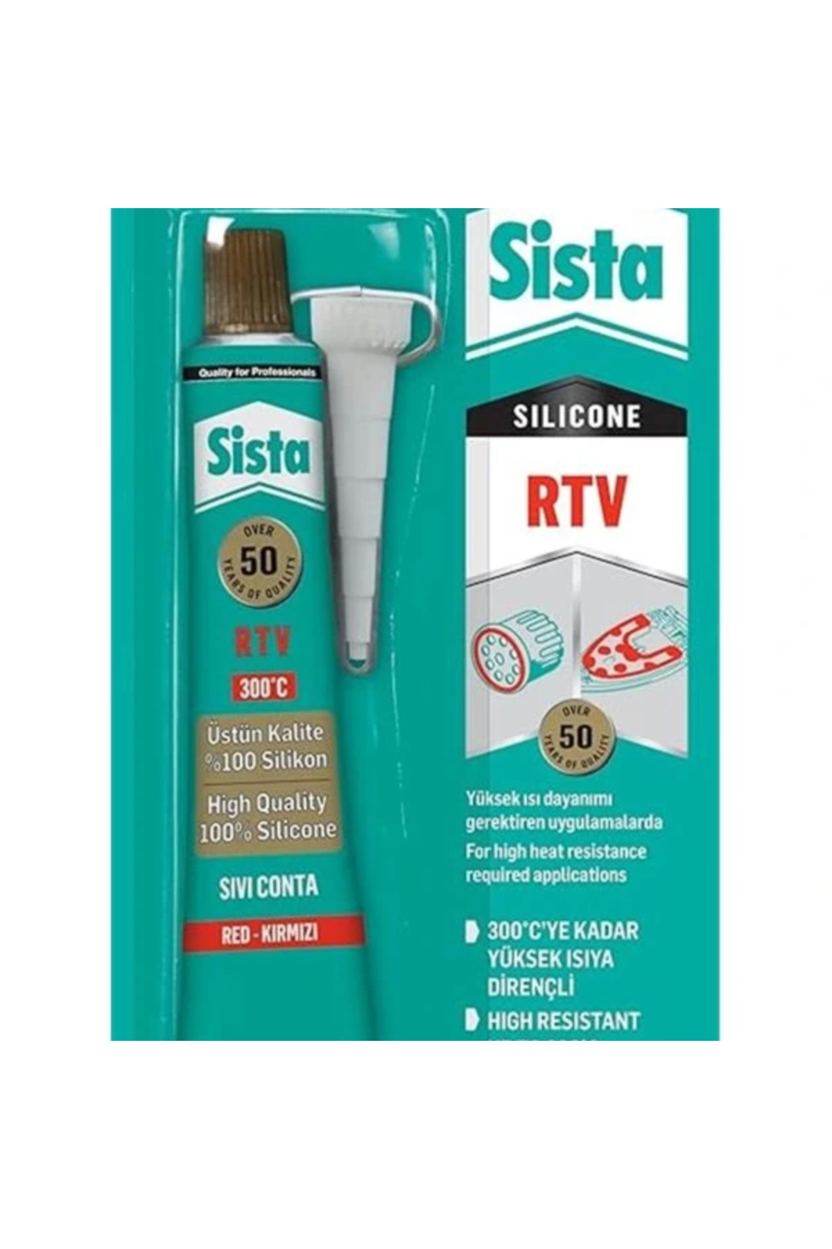 AyrStore Sista Rtv Silikon Kirmizi/ 50 Gr