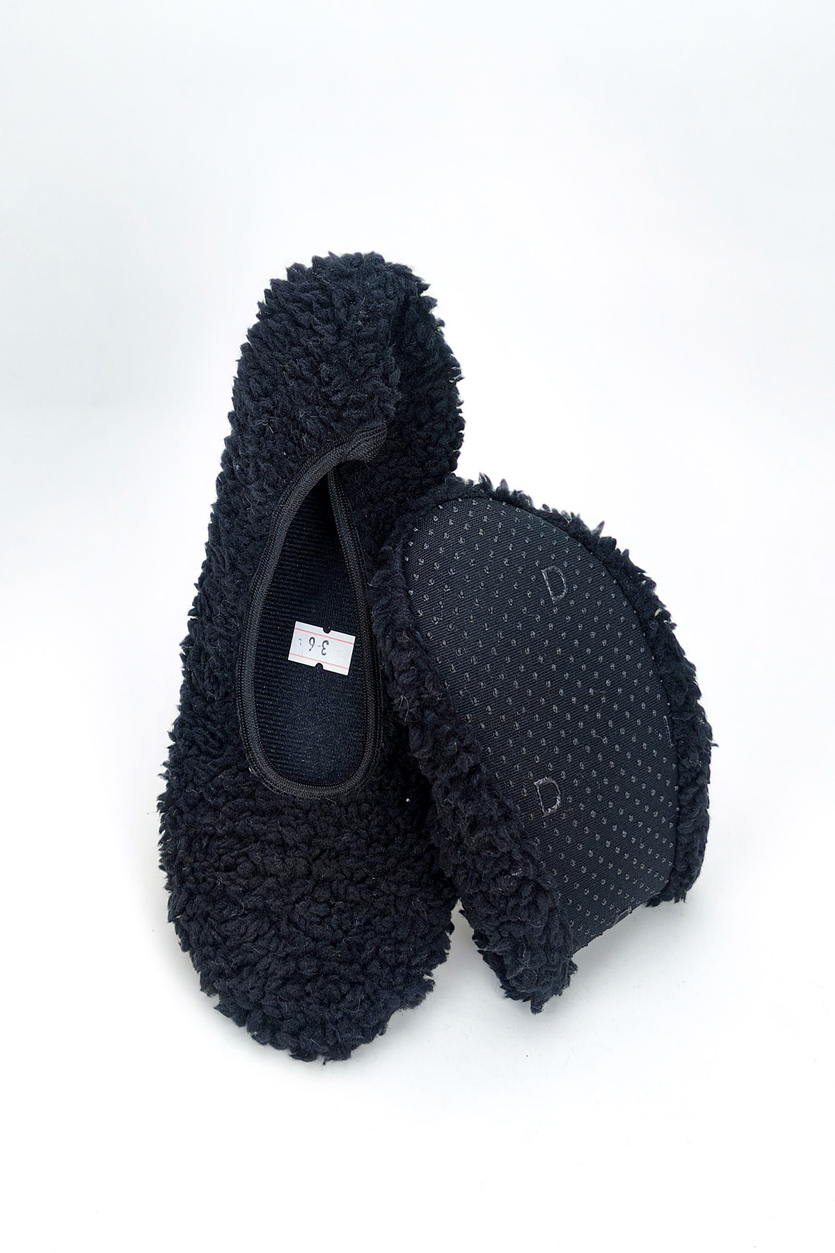 CEYDA SHOES Peluş Ev,hac,Umre Babeti,Çeyiz,Hediye, Günlük ,Tüylü Babet, Panduf, Patik, Gösteri Pisi Pisi görsel 4