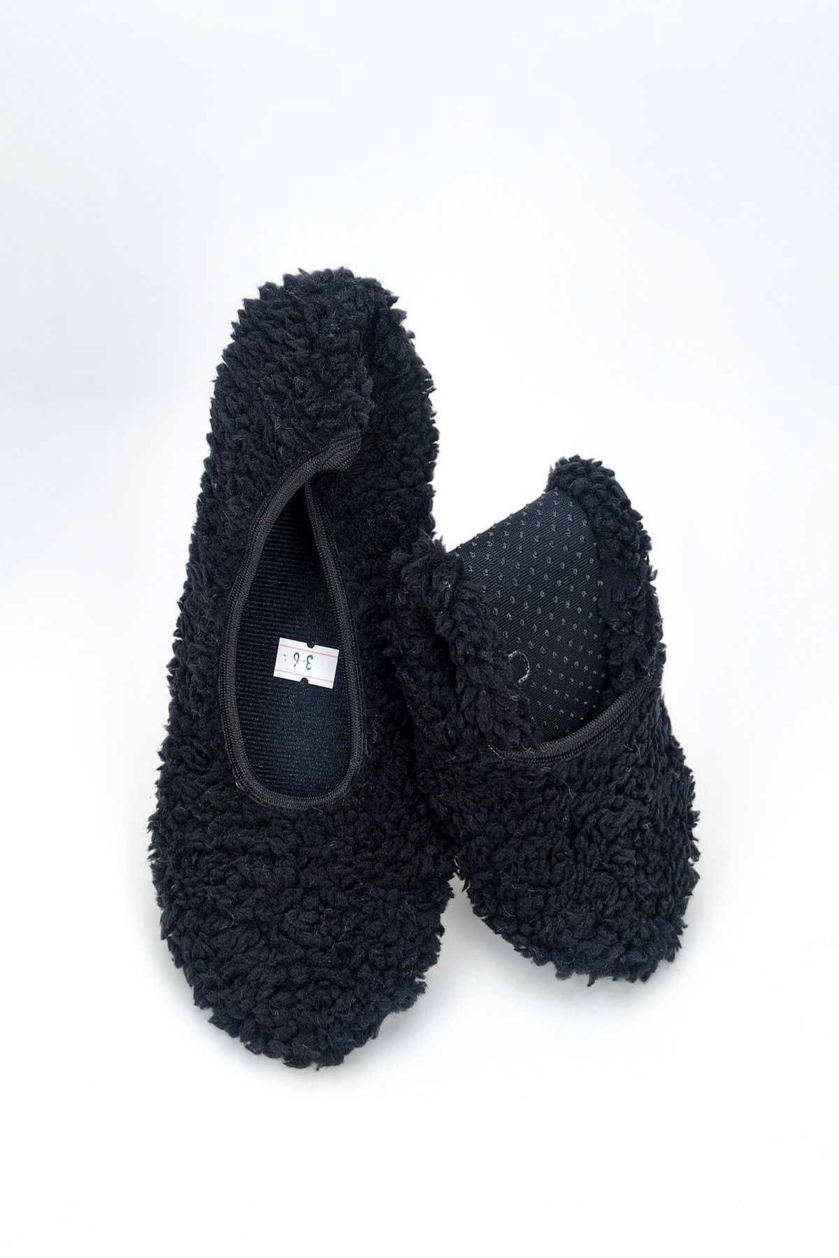 CEYDA SHOES Peluş Ev,hac,Umre Babeti,Çeyiz,Hediye, Günlük ,Tüylü Babet, Panduf, Patik, Gösteri Pisi Pisi görsel 7