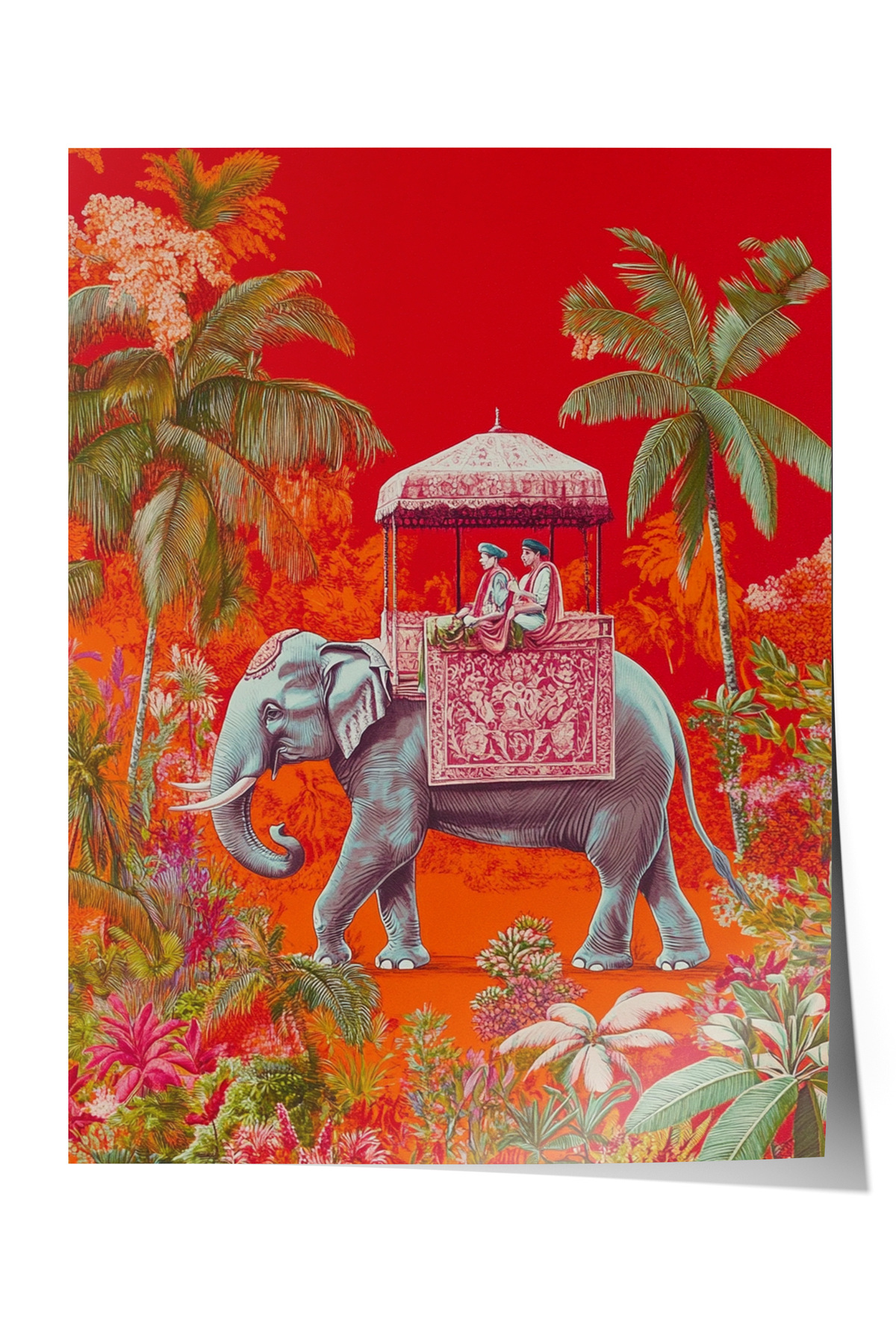 Poster Exotic Elephant Office Decor