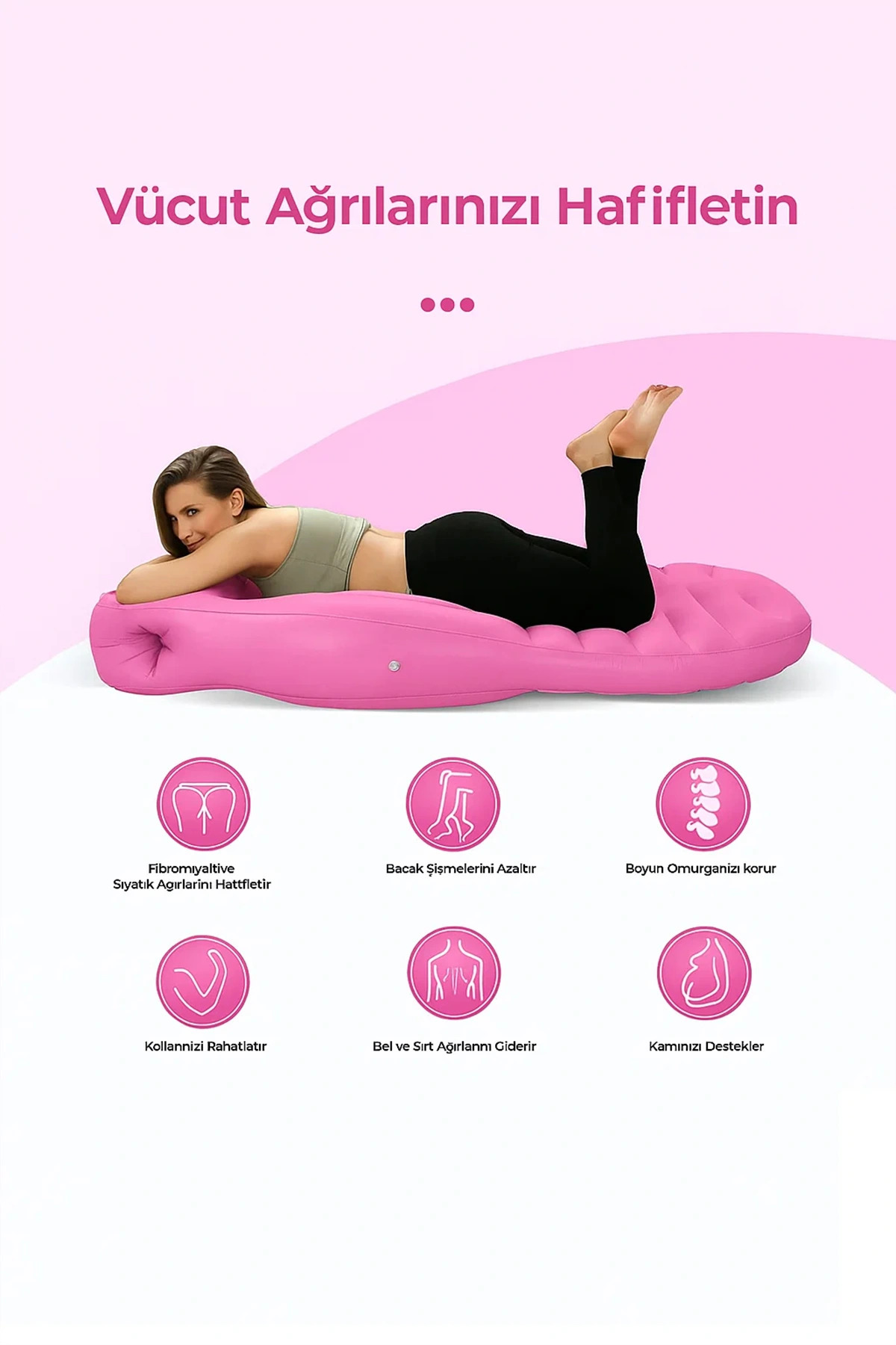 Eco Lounge Hamile Uyku Minderi Tam Vücut Destekli Ergonomik Gebelik Yan Yatma Yatağı fotoğrafı 3 (önizleme)