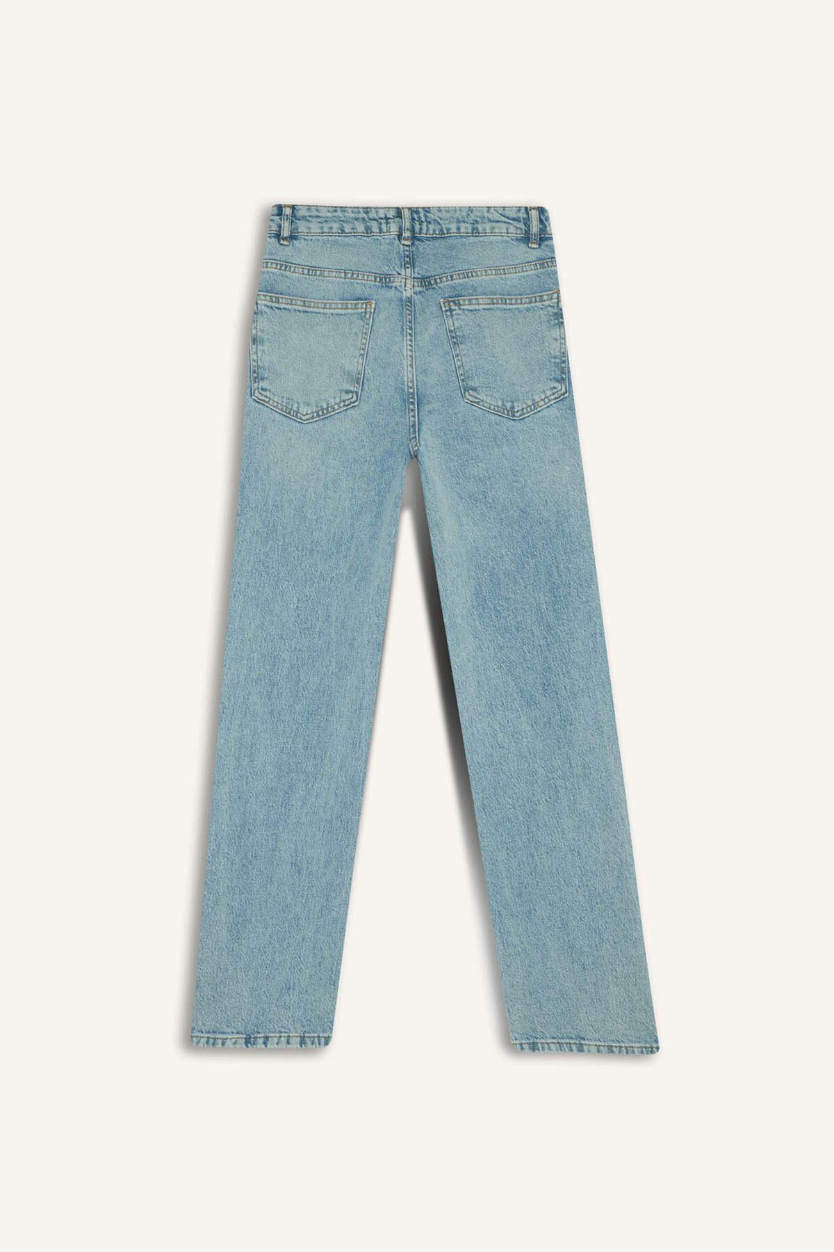 DeFacto Comfort Straıght Normal Bel Bilek Boy Jean Yıkamalı Pantolon G2215AX25WN görsel 3