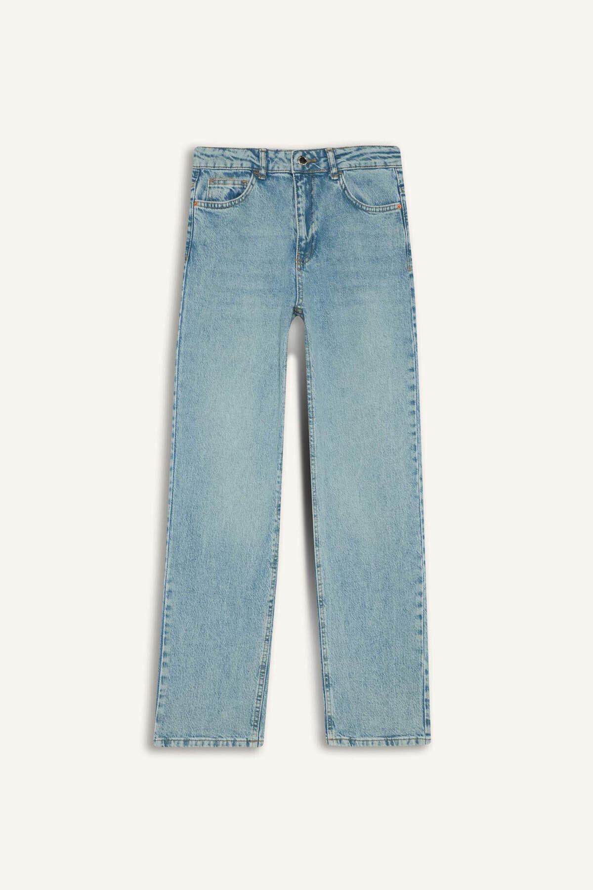 DeFacto Comfort Straıght Normal Bel Bilek Boy Jean Yıkamalı Pantolon G2215AX25WN
