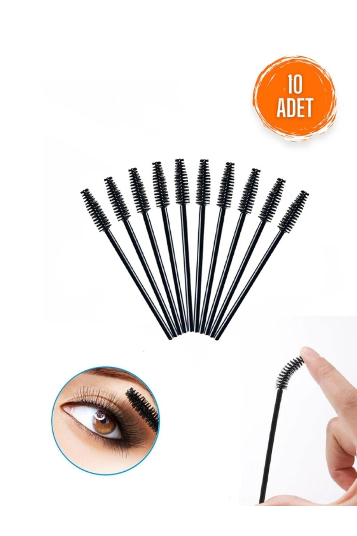 Master Lashes 10’lu Kaş Kirpik Rimel Tarama Fırçası