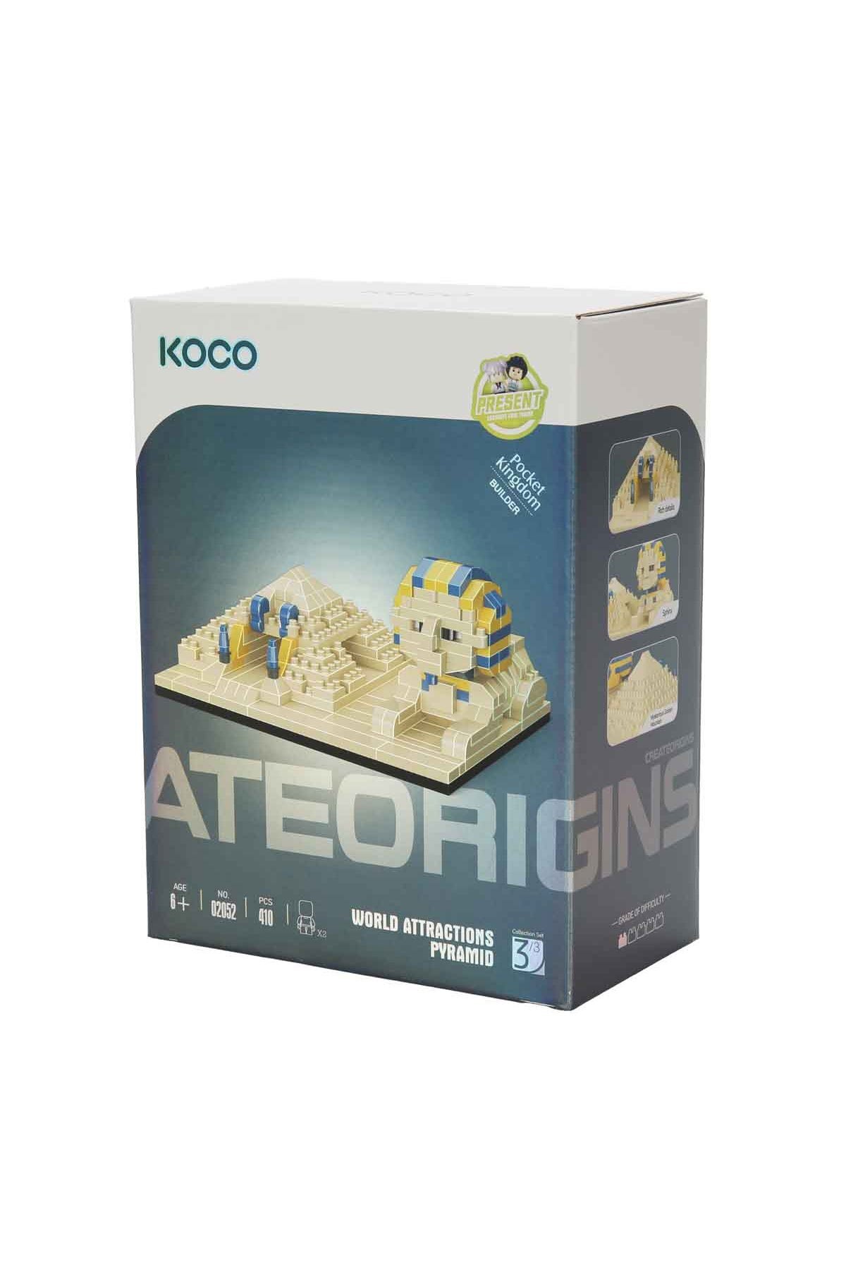 مجموعه ساختمانی هرم و ابوالهول مصر – مدل معماری سری نمادهای جهانی، ۴۱۰ تکه