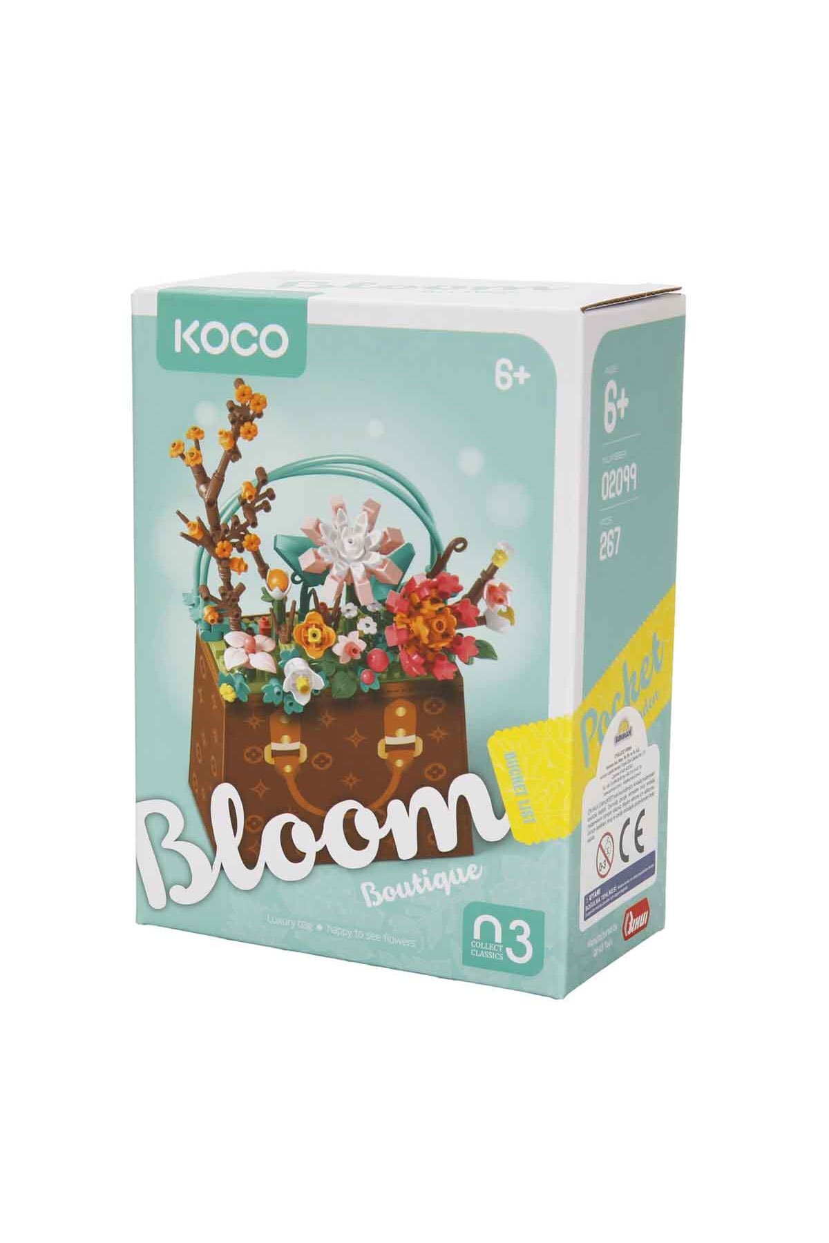 مجموعه ساخت کیف با طرح گل – ۲۶۷ قطعه بلوک‌های تزئینی با طرح دسته‌گل