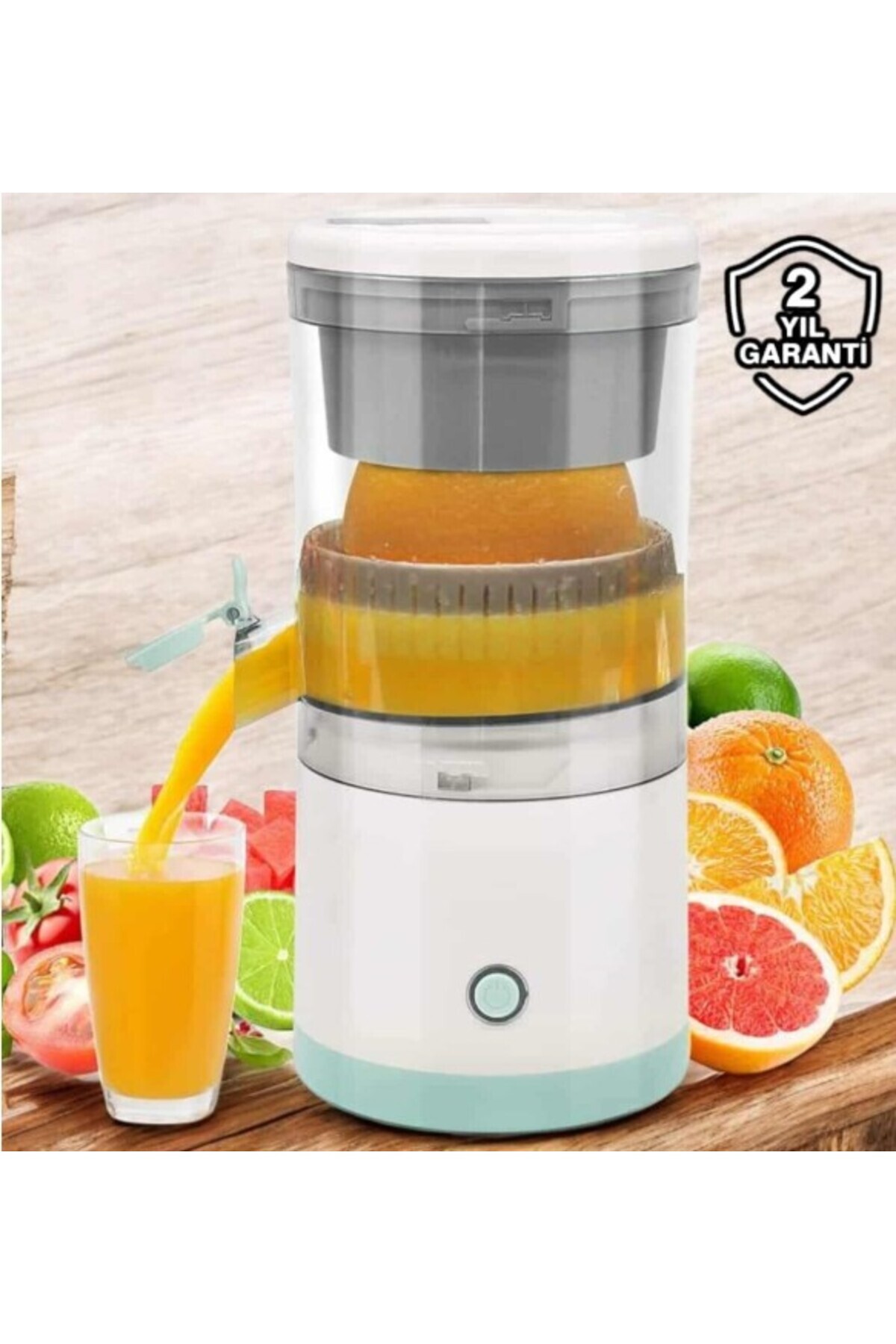 ZERO LAND 1614936751 Taşınabilir Kablosuz Taşınabilir Şarjlı Narenciye Sıkacağı Portakal Meyve (153649) Sıka