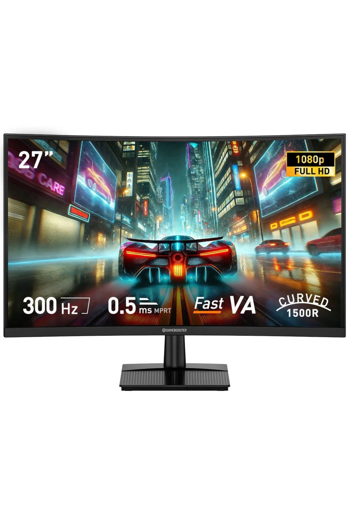 Gamebooster GB-27C300FF 27'' 300Hz 0.5ms Curved FreeSync Adaptive Sync ...