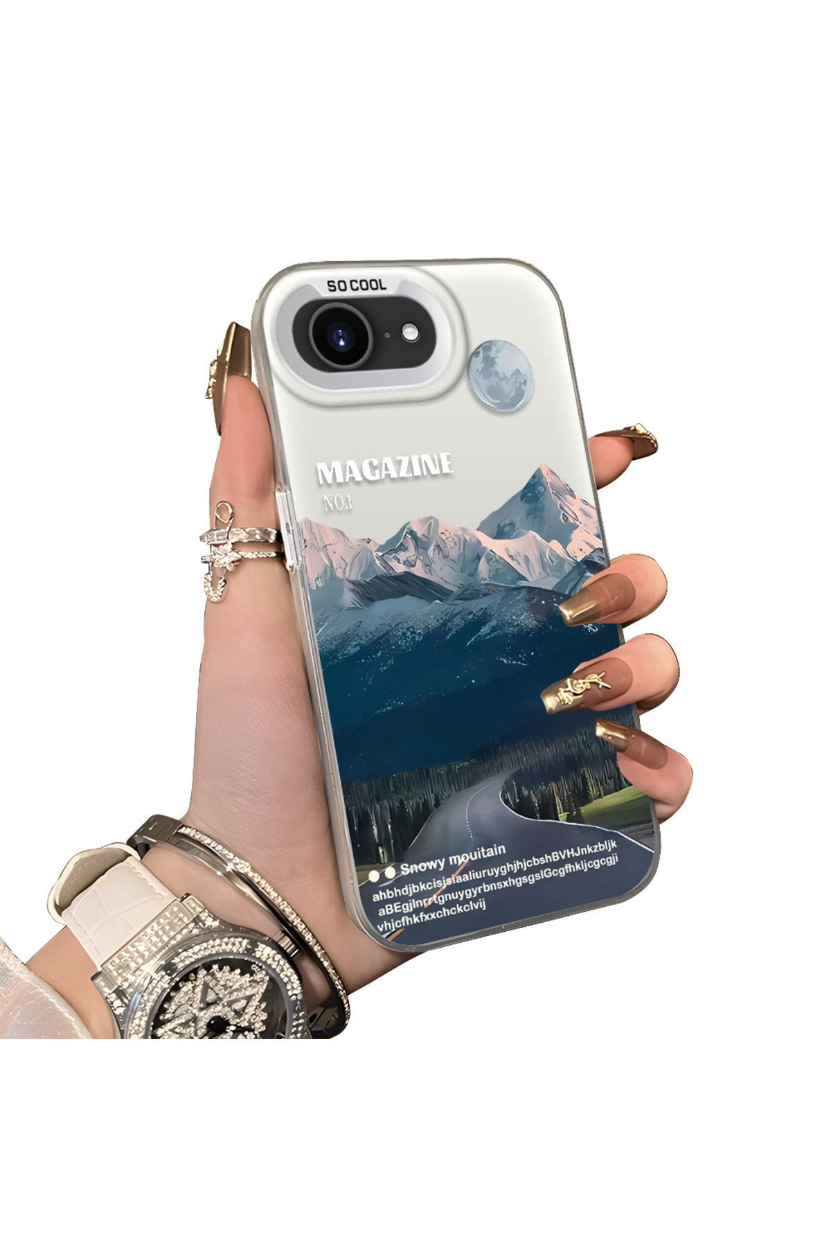 hard Acrylic Back Silicone Edge Lens Protection Case Compatible with iPhone 16e/17e