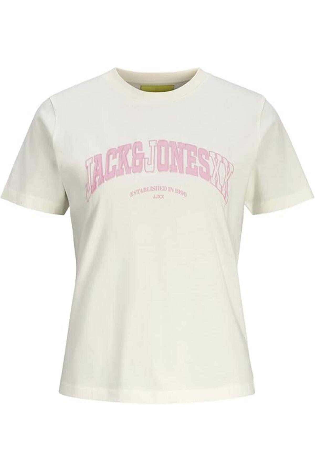 جک اند جونز تی‌شرت آستین کوتاه زنانه JJXX Jxava Reg Ss Tee Jrs Off-White