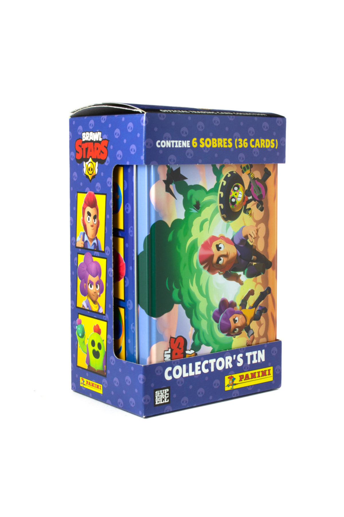 Pack Coleccionable Panini Brawl Stars | Lata Metálica + Megapack Inicio | 60 Cartas Y 9 Exclusivas