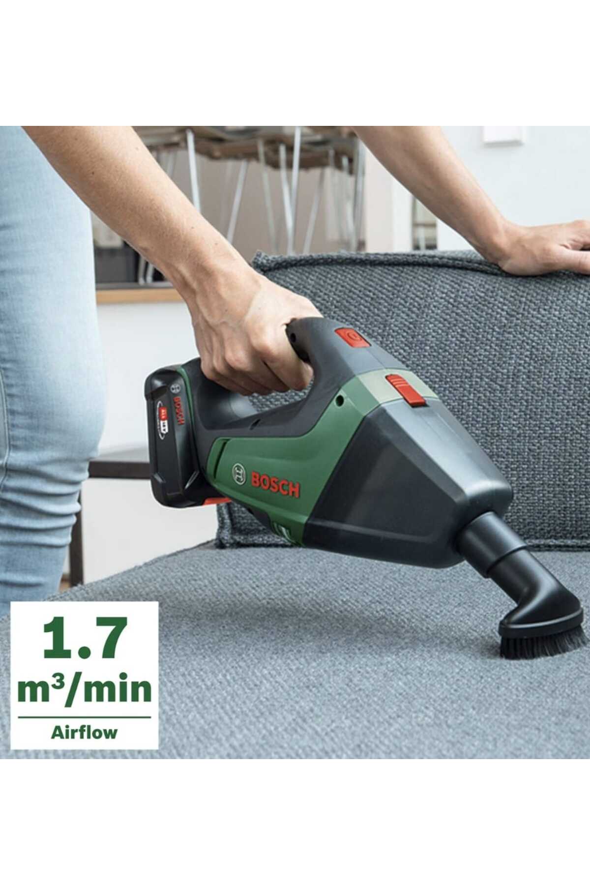 جاروبرقی دستی شارژی Universalvac 18 با باتری 2.5 Ah مدل SOLO