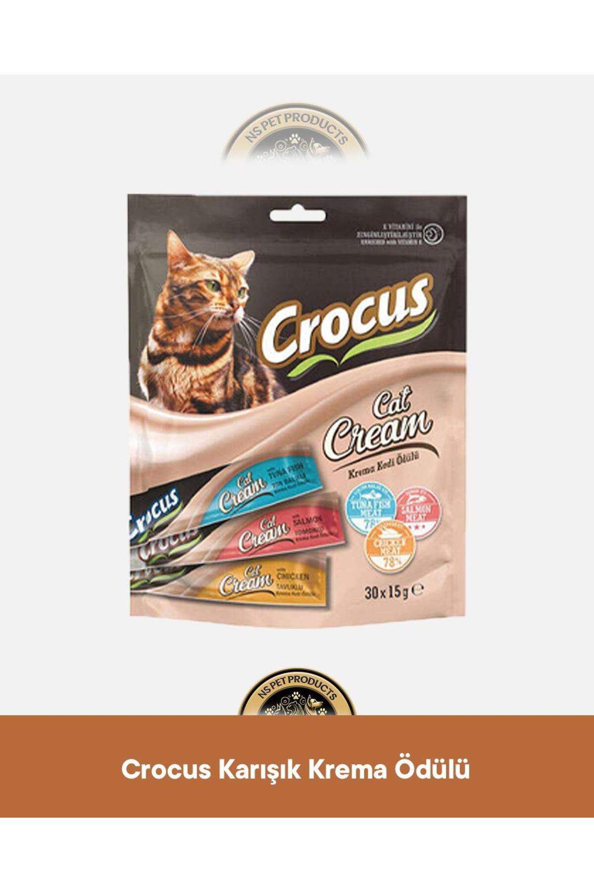 crocus Cat Dream Ton & Somon & Tavuk Çoklu Karışık Krema Kedi Ödül