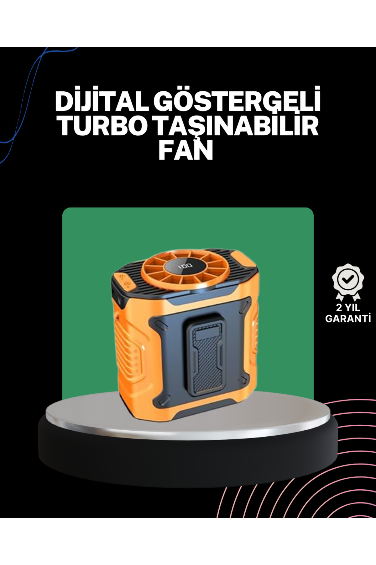 ZERO LAND 1614638751 USB Şarjlı Kompakt El ve Boyun Fanı (163846) Çok Fonksiyonlu