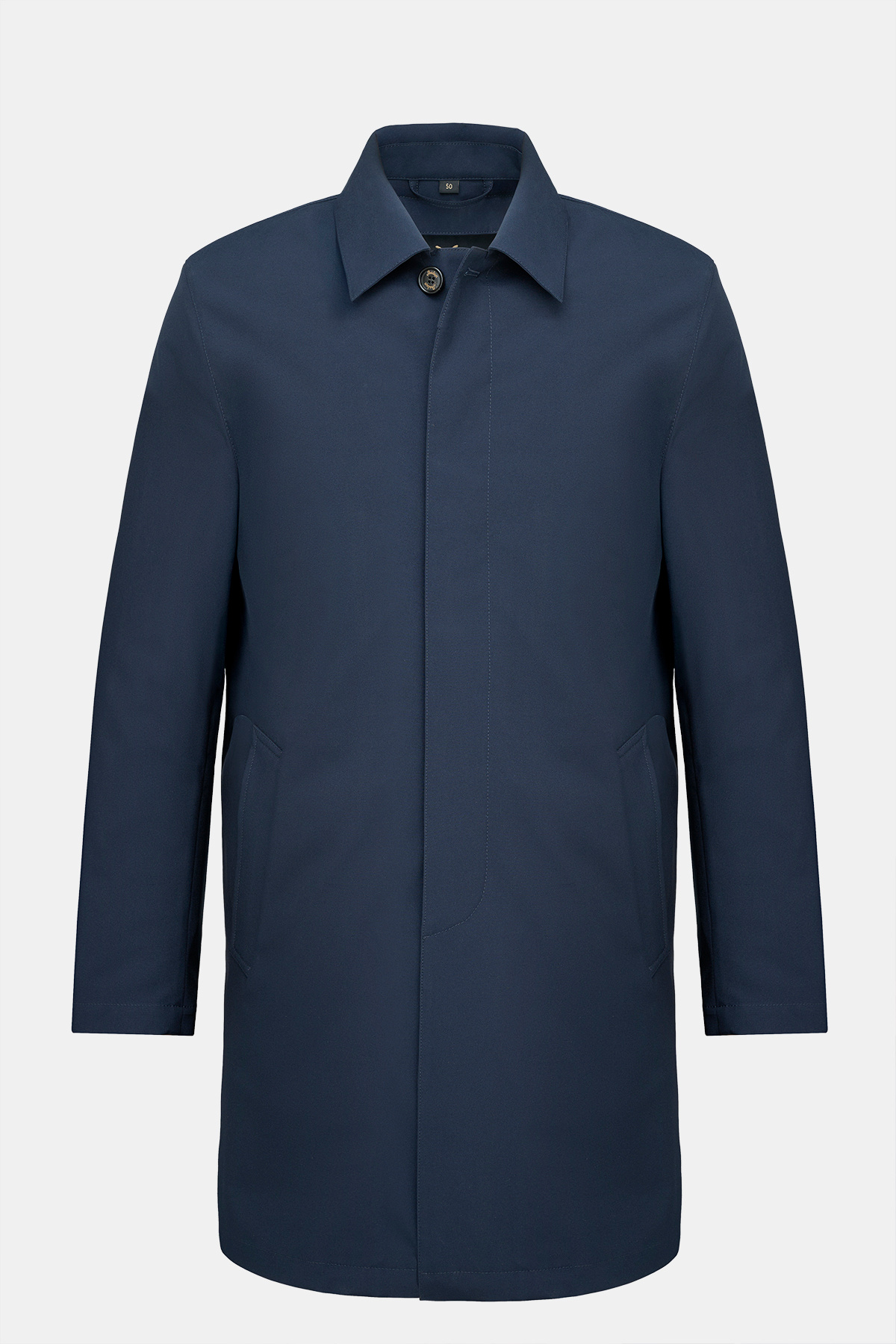 Edwards Erkek Lacivert Su Geçirmez Trençkot