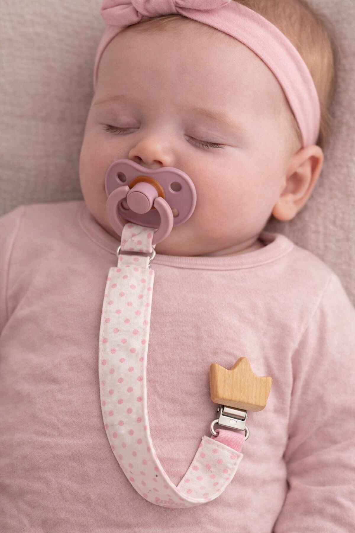 Pico Baby Ahşap Klipsli Emzik Askısı - Emzik Zinciri - Emzik Tutacağı fotoğrafı 2 (önizleme)