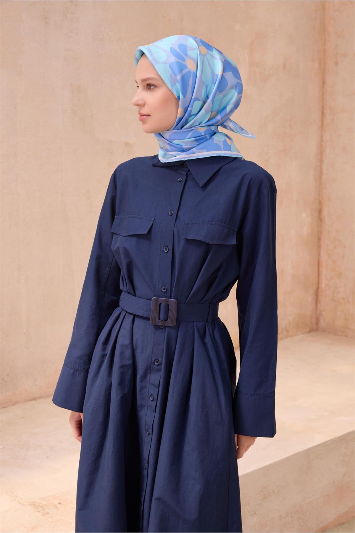 ÇIÇEK DESENI İPEK EŞARP 4116D TWILL