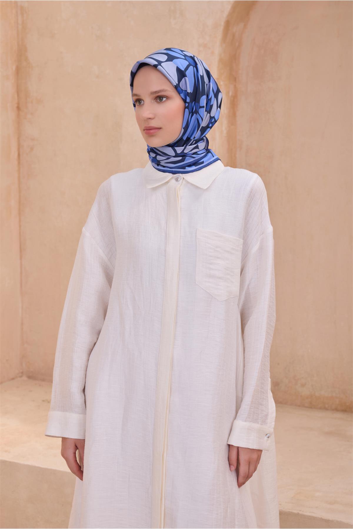 ÇIÇEK DESENI İPEK EŞARP 4116D TWILL