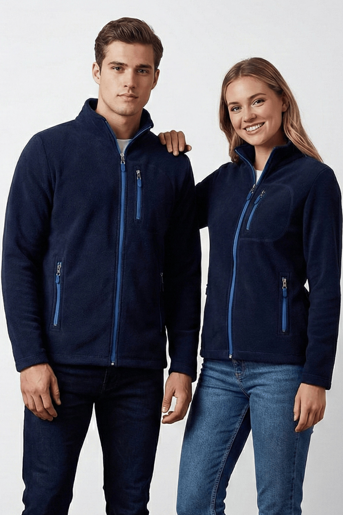 GENIUS STORE Unisex 3 Cepli Tam Fermuarlı Outdoor Polar Tactical
