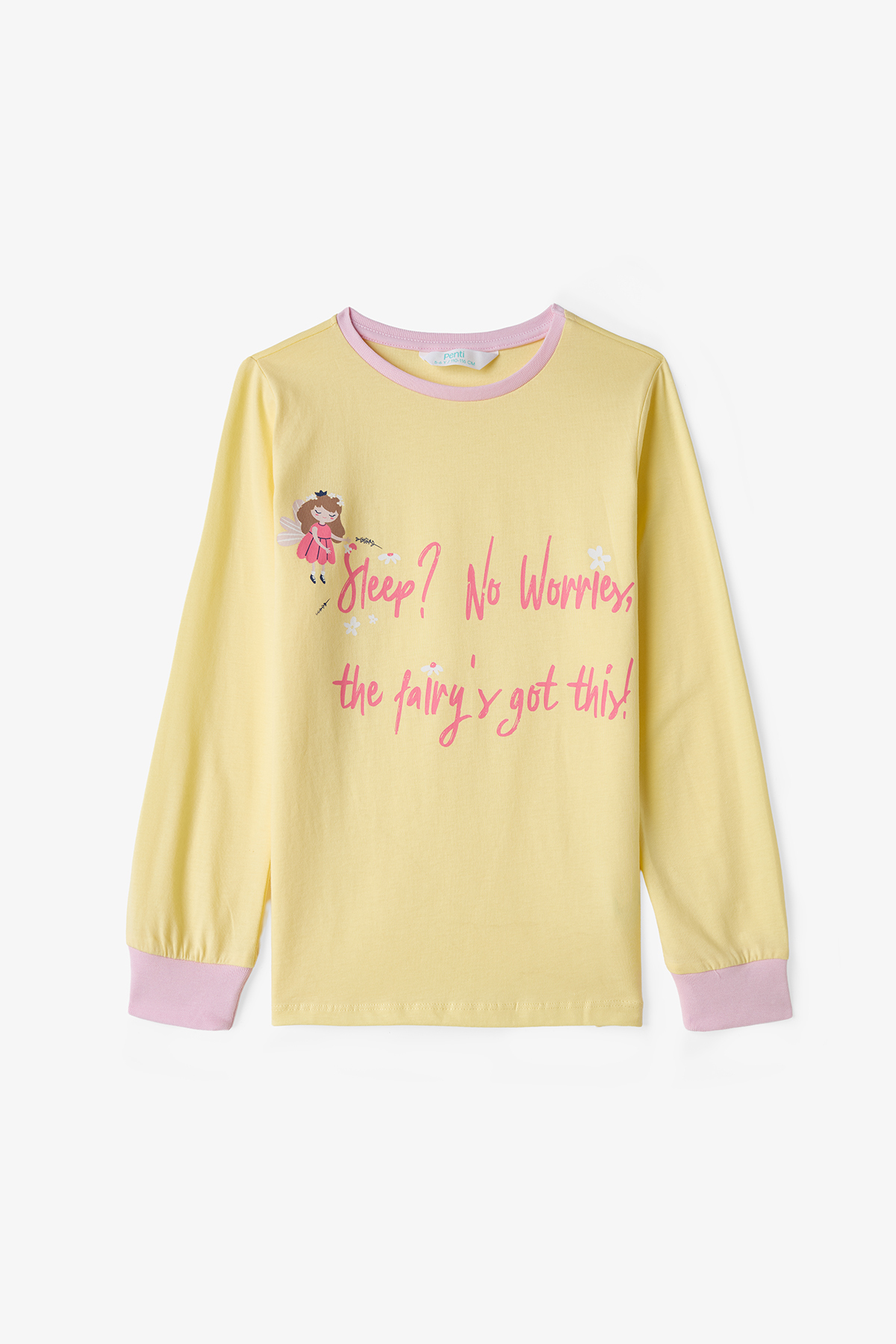 Penti Mavi Kız Çocuk Sleep Fairy Uzun KolluPamuklu 2'li Pijama Takımı fotoğrafı 6 (önizleme)