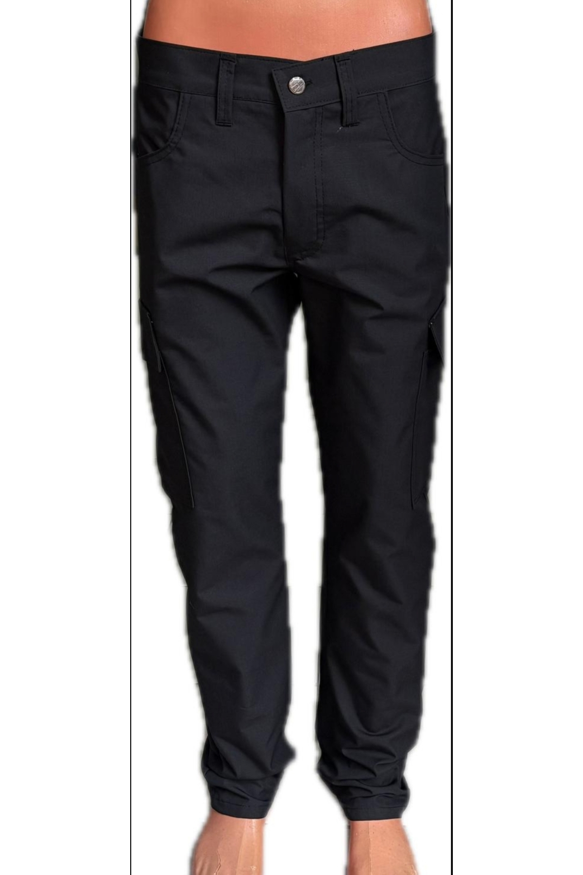 BeyzDenim İŞ Pantolonu Füme Ripsstop Kargo 4 Mevsimlik Büyük Beden Pantolon