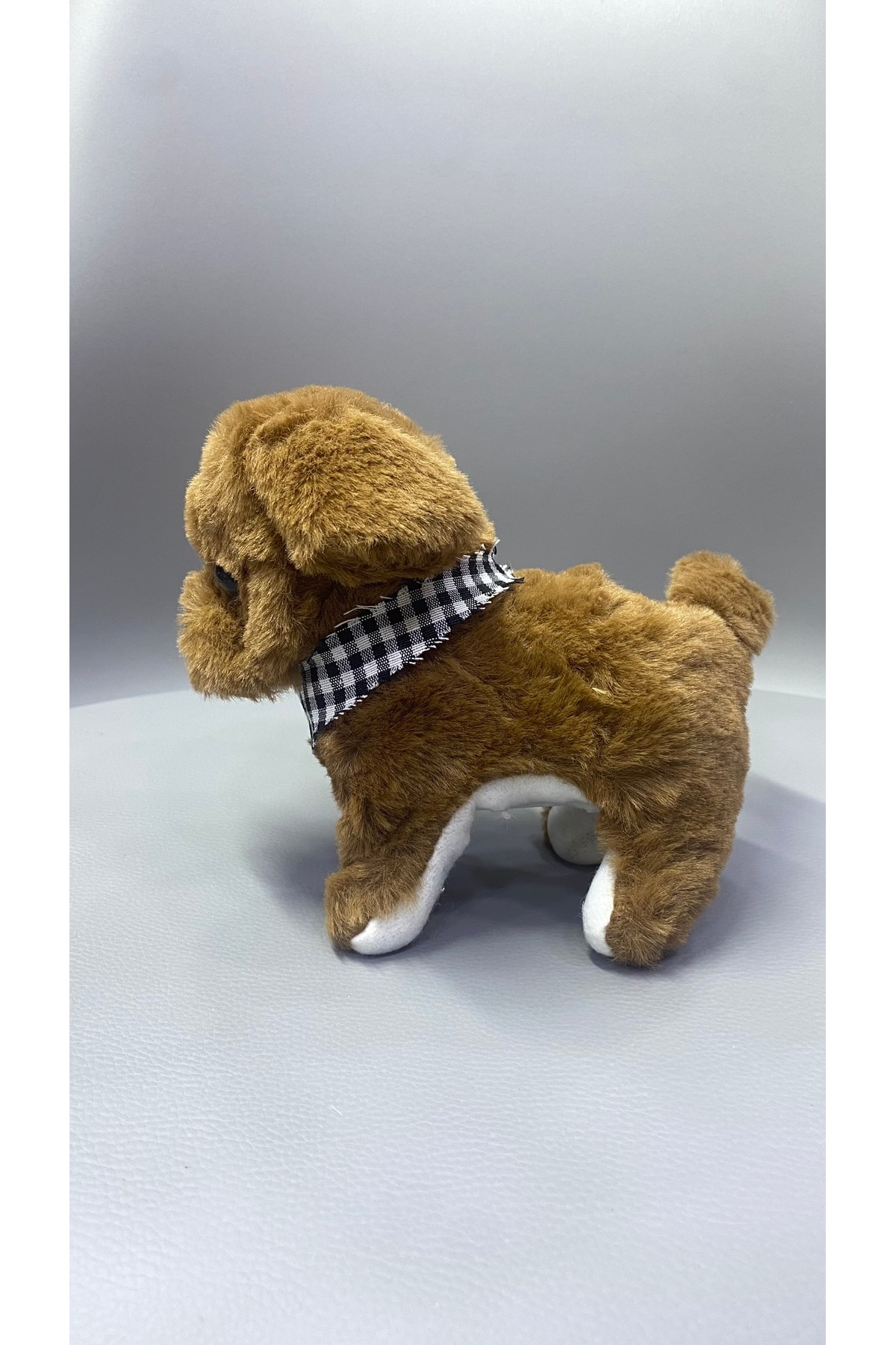 Magicway Sesli Havlayan Yürüyen Pilli Sevimli Oyuncak Peluş Köpek Emekleme Oyuncağı Arkadaşı Yürüteç fotoğrafı 4 (önizleme)