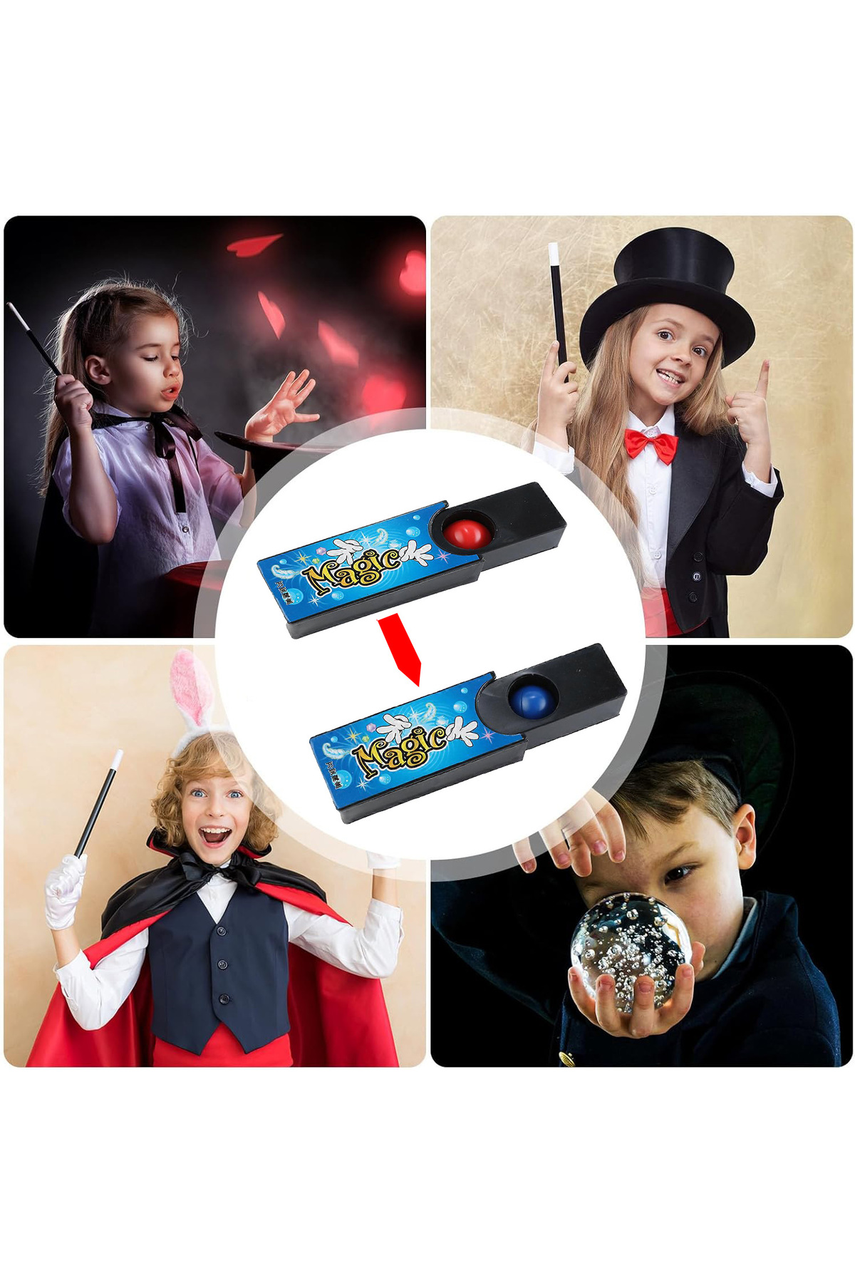 بازی توپ جادویی تغییر رنگ‌دهنده Lvsqvr – جعبه نمایش تردستی‌های جادویی (82314)