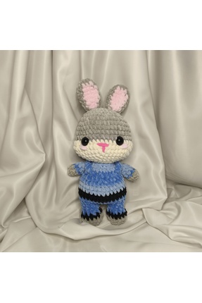 zeanqua El Yapımı Nick ve Judy Peluş Oyuncak / Zootopia Amigurumi Seti