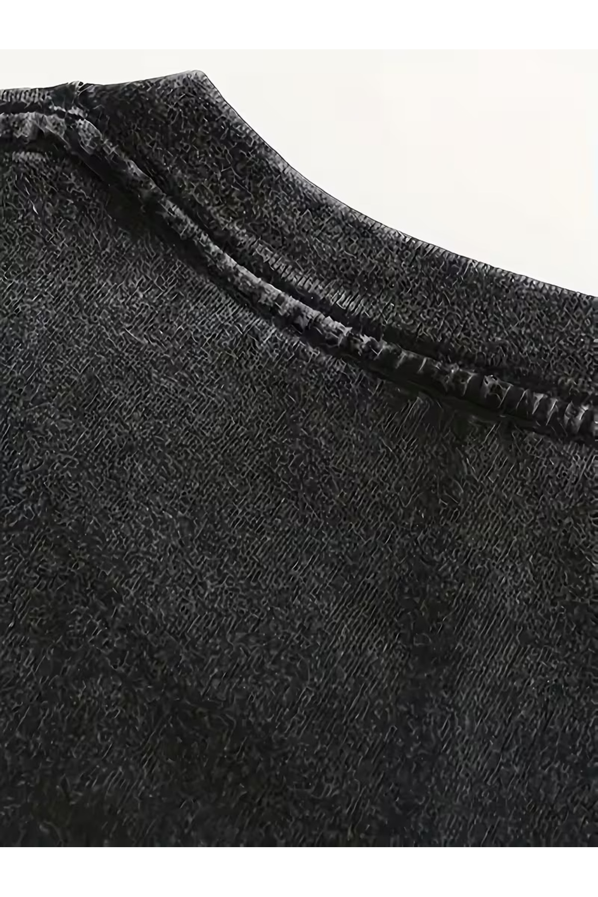 Touz Moda  Gothic Spider Baskılı Yıkamalı Vintage Unisex Oversize T-Shirt - Görsel 3