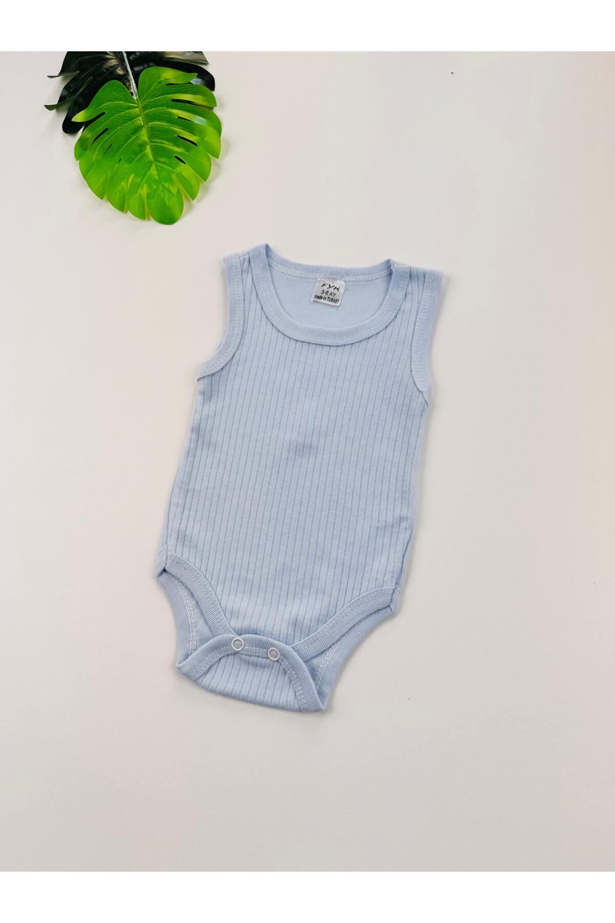 EFU BABY Tekli Fitilli Askılı Bebek Atlet Body Zıbın fotoğrafı 2 (önizleme)