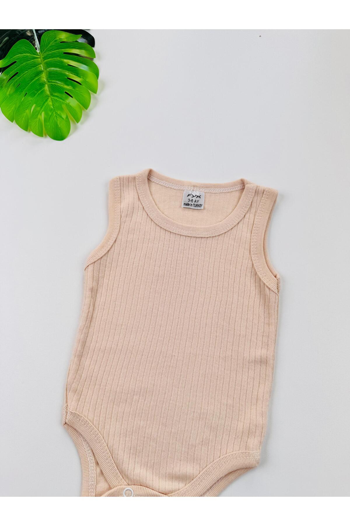 EFU BABY Tekli Fitilli Askılı Bebek Atlet Body Zıbın fotoğrafı 3 (önizleme)