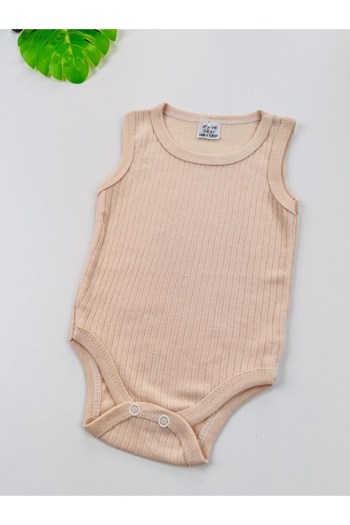 EFU BABY Tekli Fitilli Askılı Bebek Atlet Body Zıbın fotoğrafı 4 (önizleme)