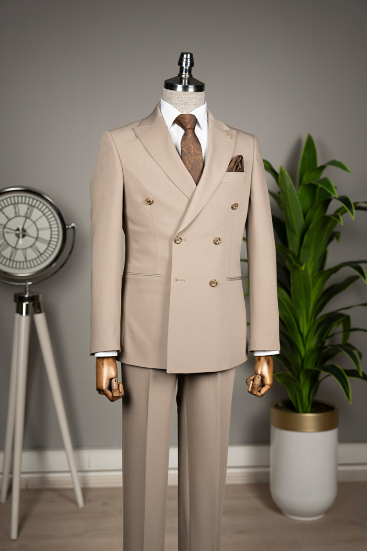 Terzi Ayhan Kruvaze Takım Elbise –SlimFit 1 beden büyük tercih ediniz. — رنگارنگ T04-LTD1102 — تصویر 4 از 6