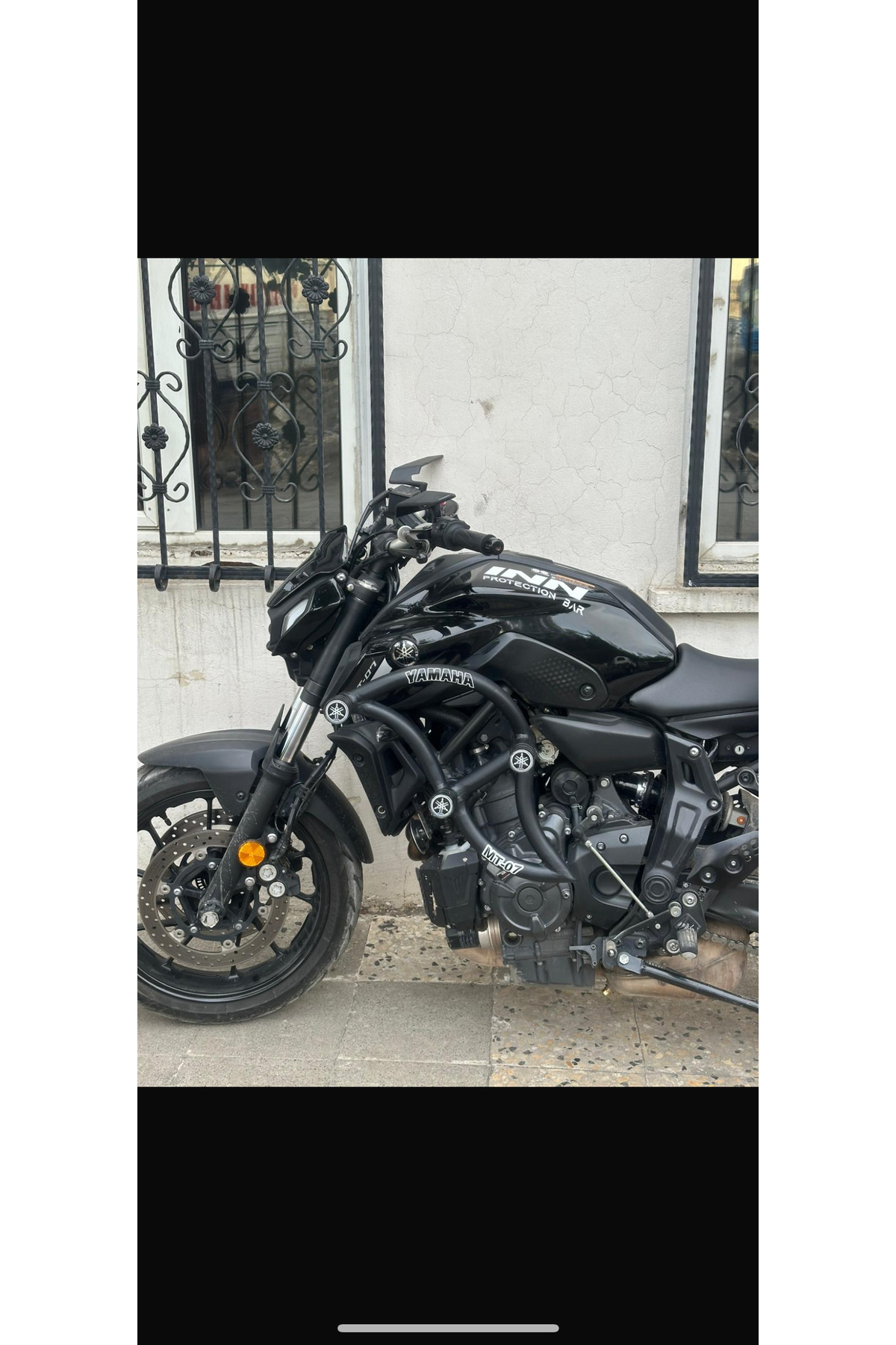 Yamaha MT 07 ÖZEL ÜRETİM ÖN KORUMA DEMİRİ SAĞ SOL 6 TAKOZLU