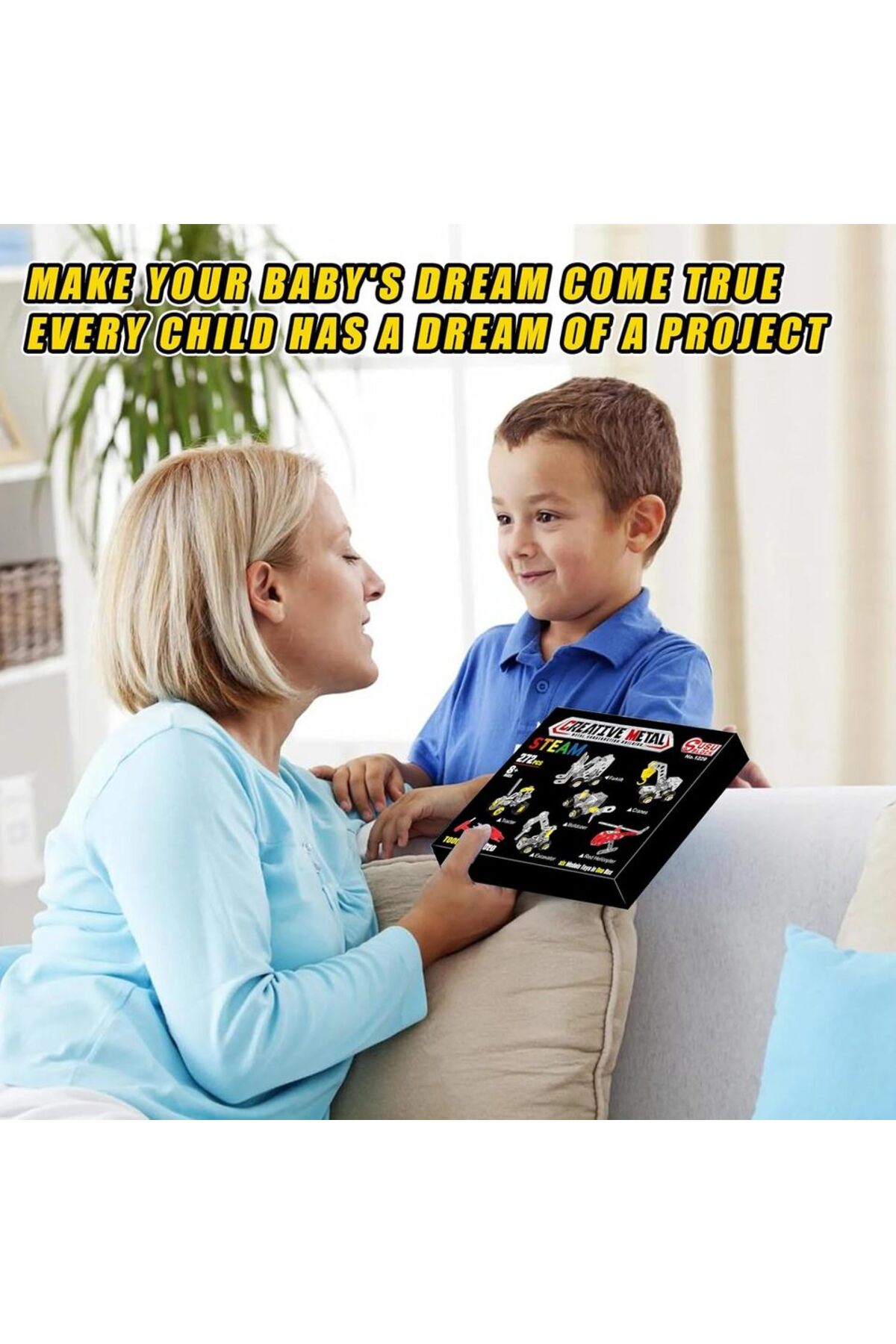 بازی‌های مونتاژ و ساخت‌وساز برای پسران، ست ۶ در ۱ اِرکتور ۲۷۲ قطعه‌ای DIY برای پسران، مهندسی DIY…