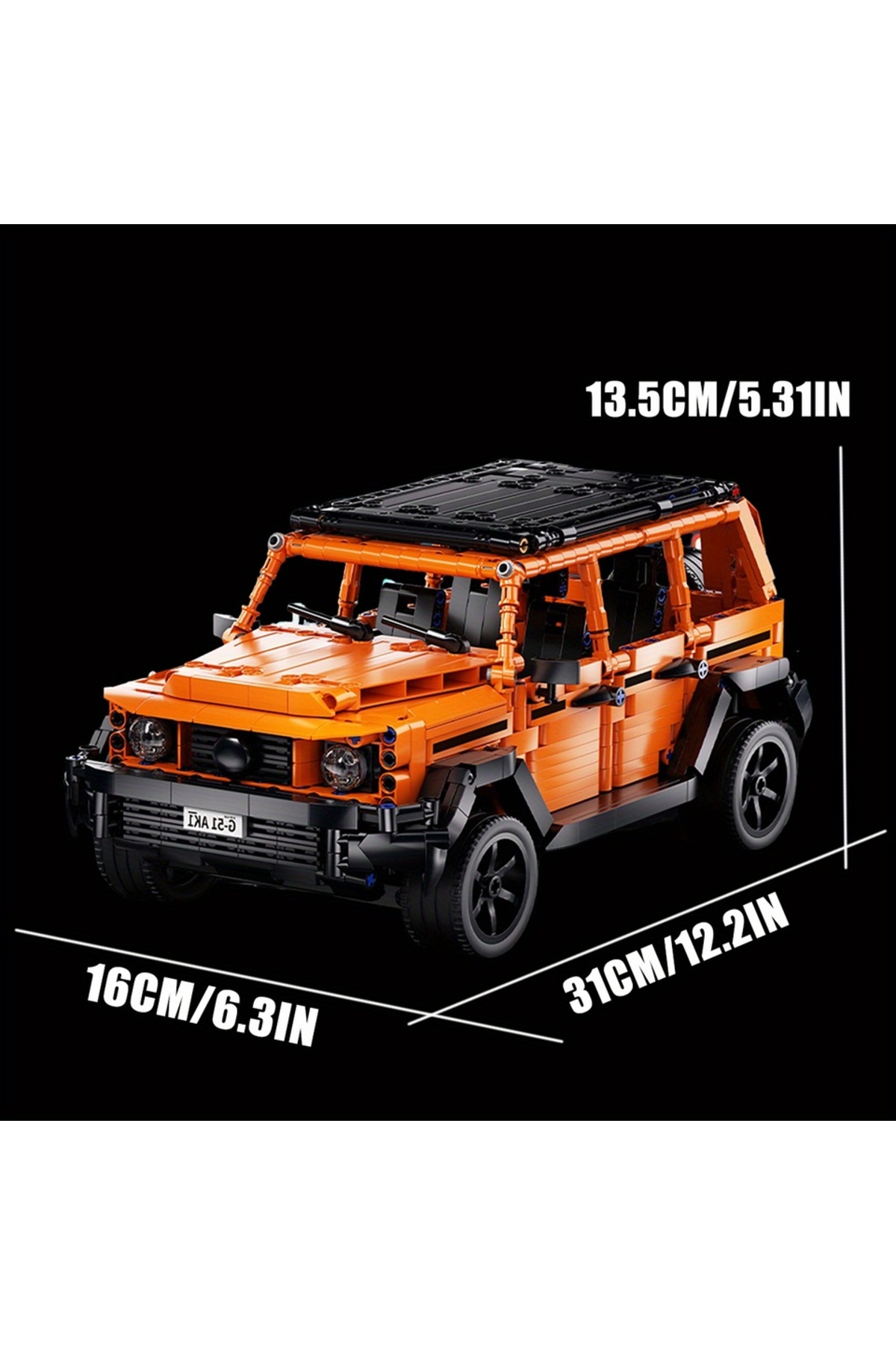 اورنج بگی تکنیکی 1:14 G500 پروفشنال لاین، بلوک ساختمانی برای ساخت خودروی آفرود، SUV