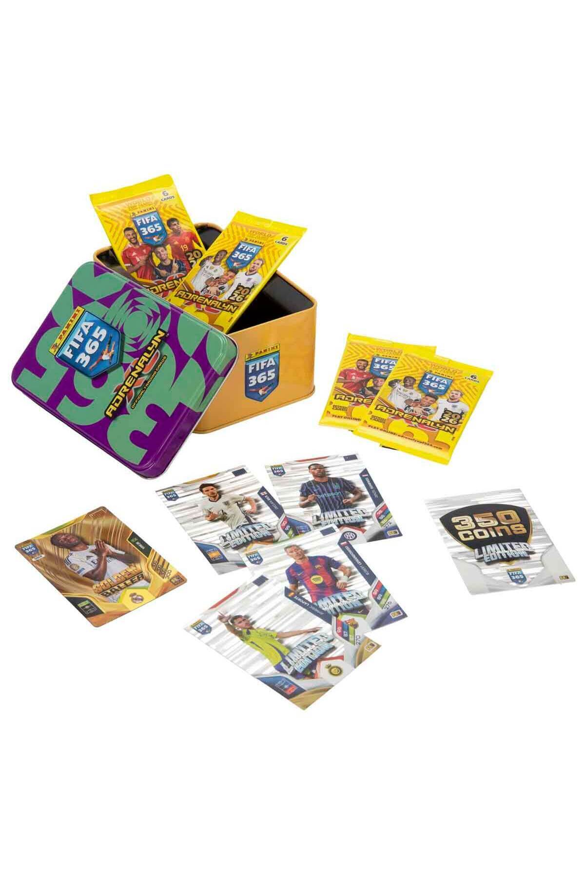 Panini FIFA 365 Adrenalyn XL 2026 Trading Card Metal Kutu - Yeşil-Mor