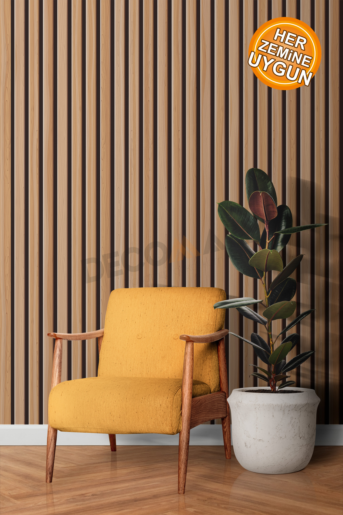 (DK-4) Decorative Self Adhesive Wall Tile Coating Foil Wallpaper Erasable