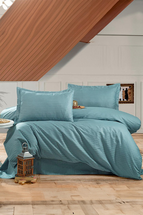 Vintero Home Pamuk Saten Çift Kişilik Nevresim Takımı 200x220cm